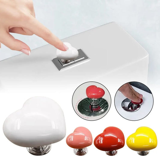 Heart Shape Toilet Press Button