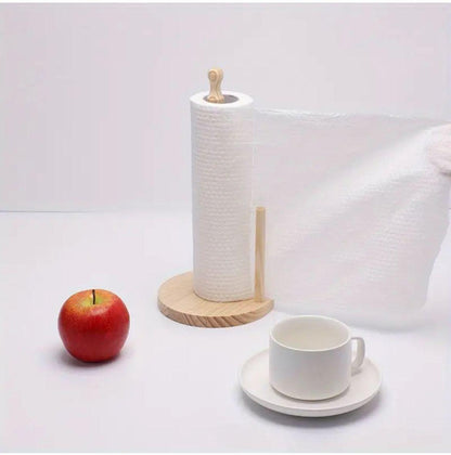 Bamboo Wood Tissue / Kitchen Towel Holder