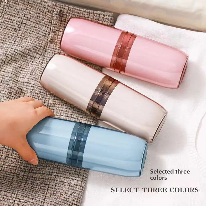 Portable Transparent Travel Toothbrush Toothpaste Container