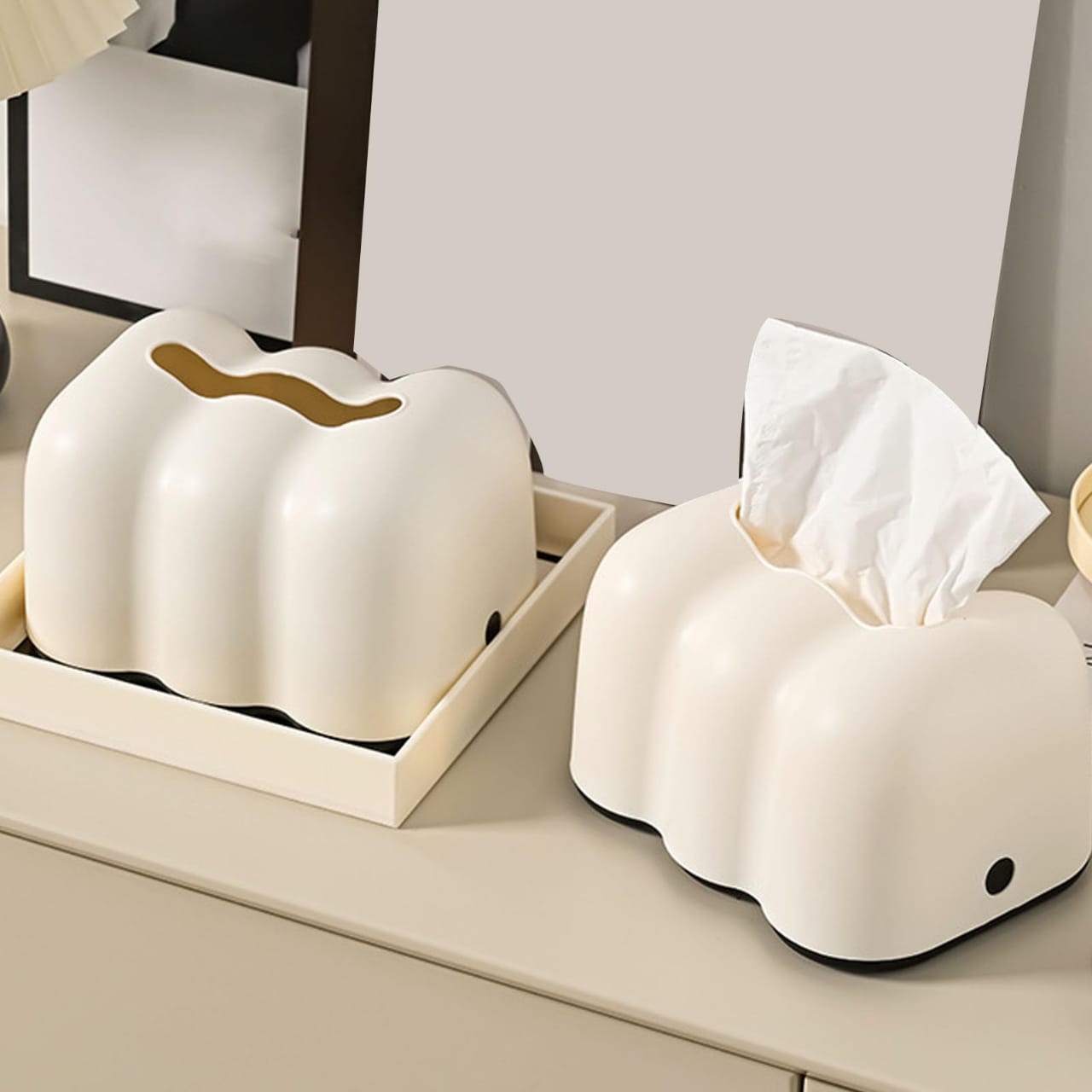 Unique Clouds Tissue Storage Box Novelty Clouds Pattern Tissue Box Paper Case For Modern Room Accessory