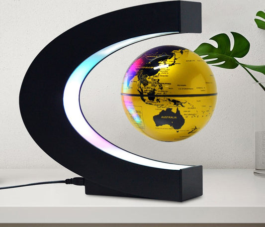 Magnetic Floating Globe with World Map