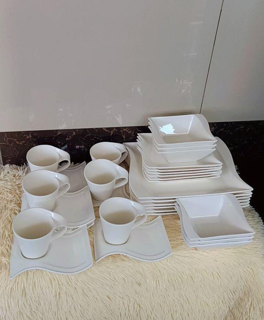 24pc wavy dinnerset