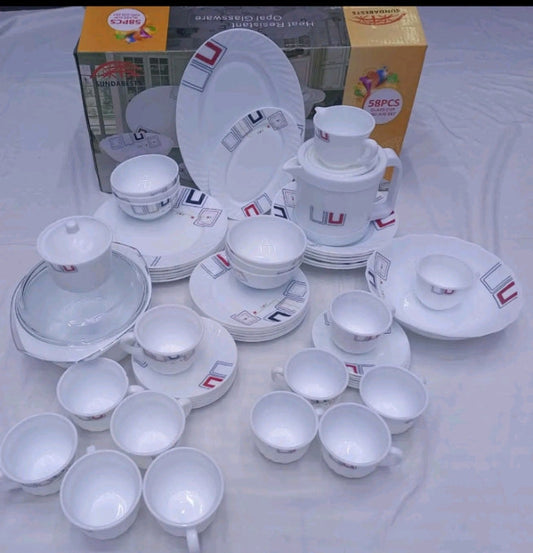 58pcs Dinnerset