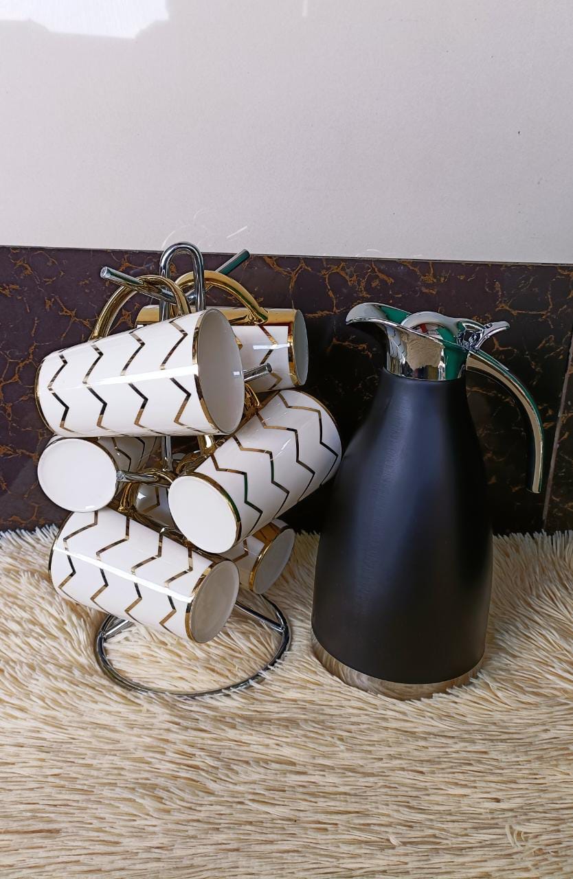 Flask and mugs set #001