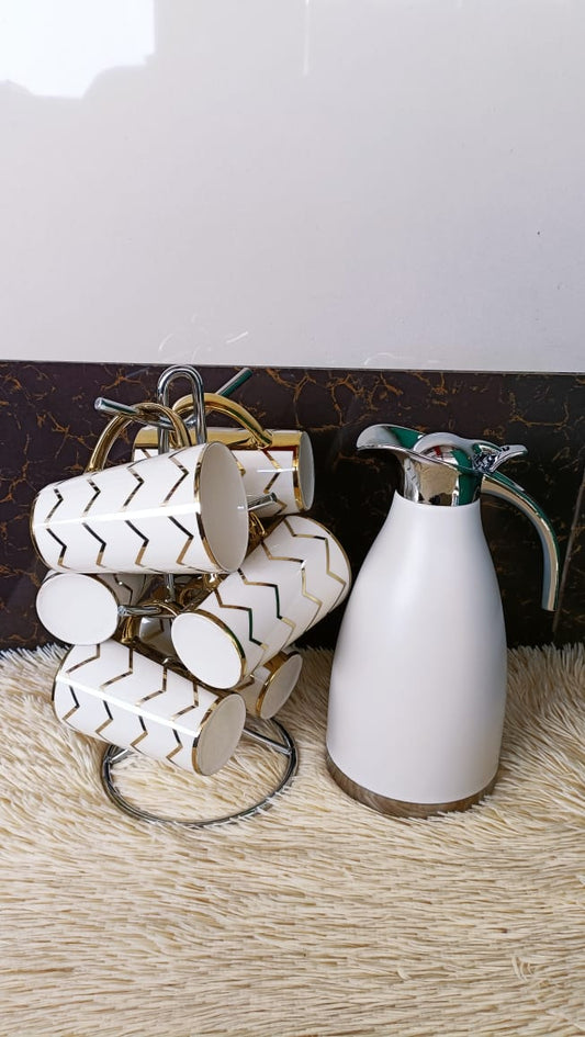 Flask and mugs set #003