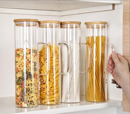 Glass cereal jars