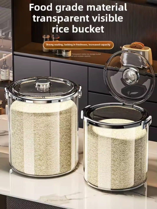 Airtight transparent rice bucket 5kg/10kg