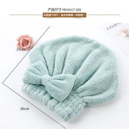 Super absorbent quick drying hair cap