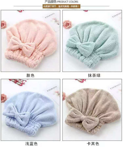Super absorbent quick drying hair cap
