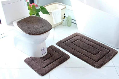 3pc Toilet mat set