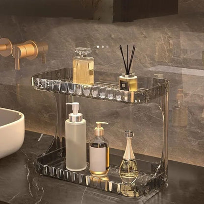 Double layer vanity stand/organizer