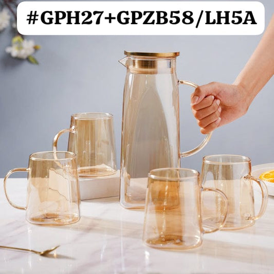 5PC SET BOROSILICATE GLASS SET