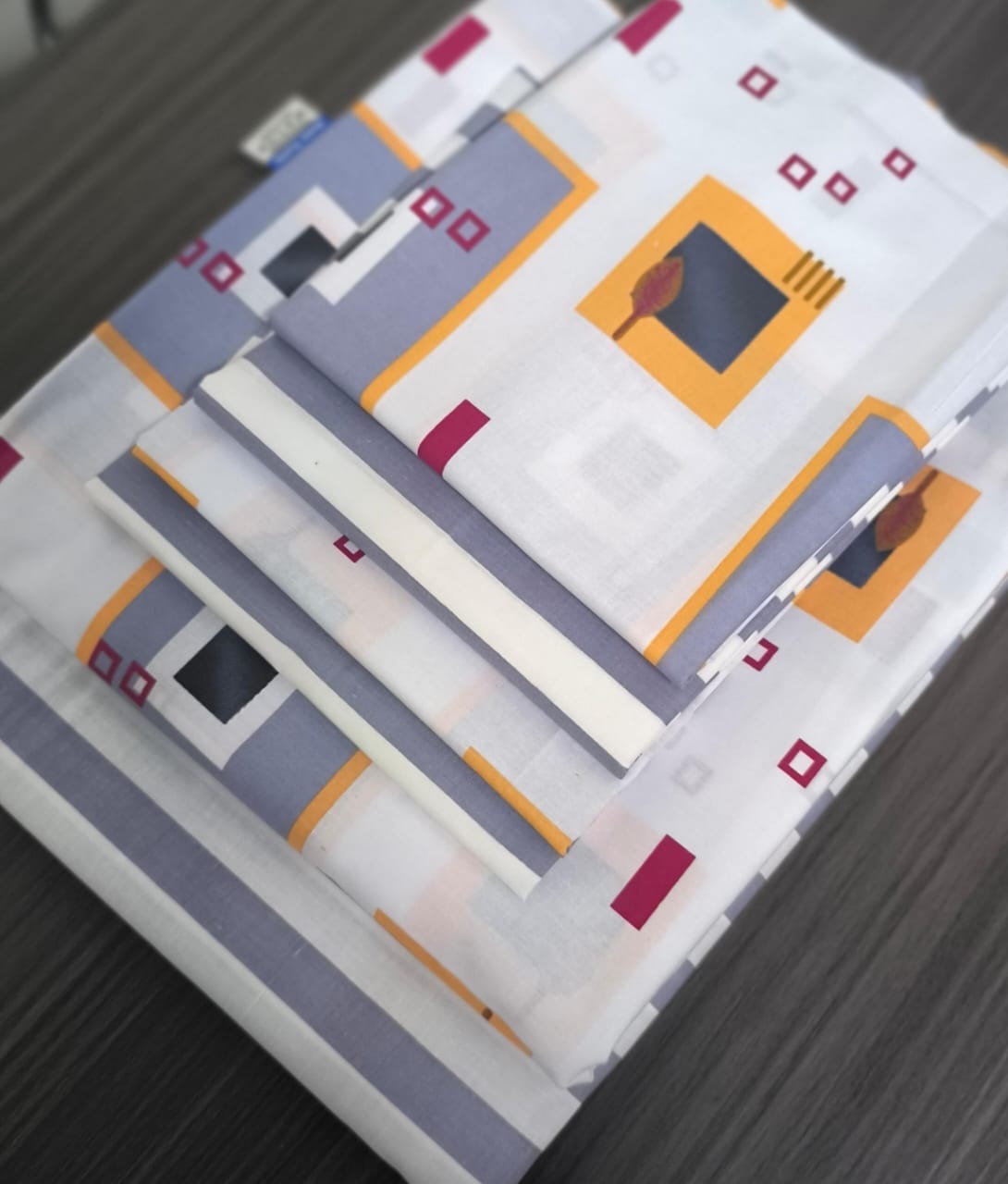 6pc Flat  Bedsheet (7by8)