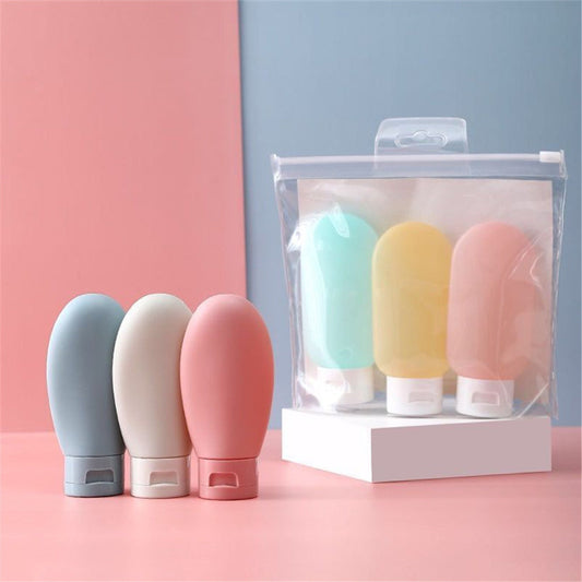 3pcs Squeezed Bottles Travel Split Bottle Set - 30ml ,60ml,100ml