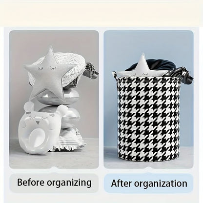 Foldable Laundry/Modern Fabric Storage Basket with Handle