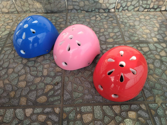 Kids Hard Helmet – Safety Protective Helmet for Skating, Cycling & Scooters (Red / Blue / Pink)