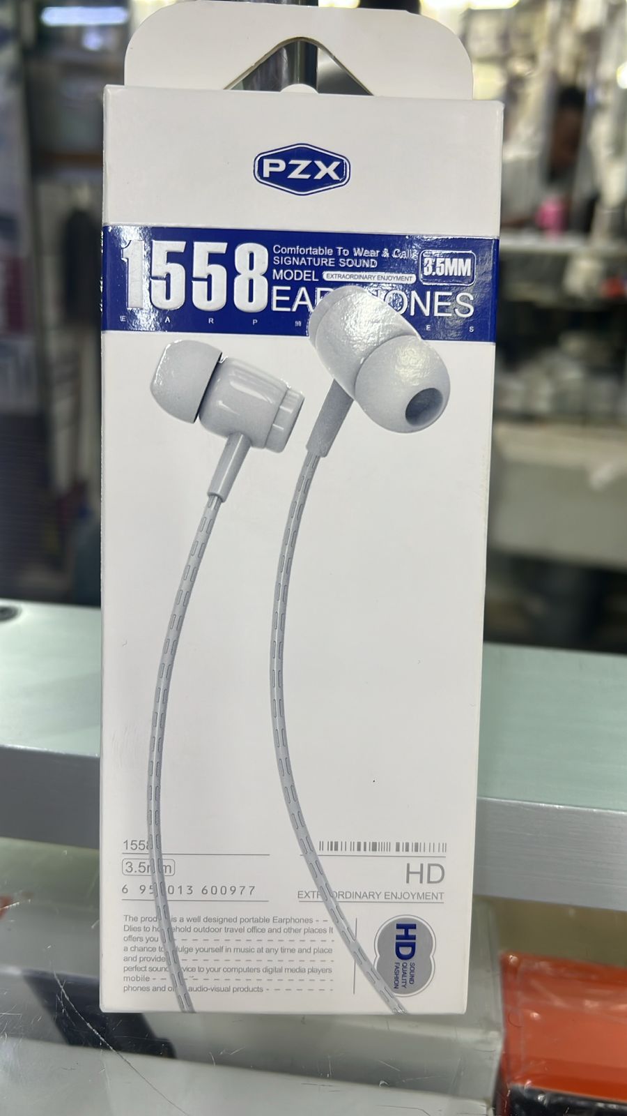 PZX 1558 Wired Earphones with Microphone – HD Sound, Deep Bass & 3.5mm Jack