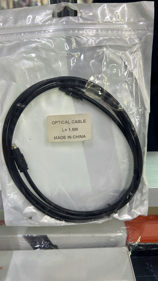 1.5M Optical Audio Cable – Premium Digital Fiber Optic Toslink Cable for Home Theater, TV, and Soundbar