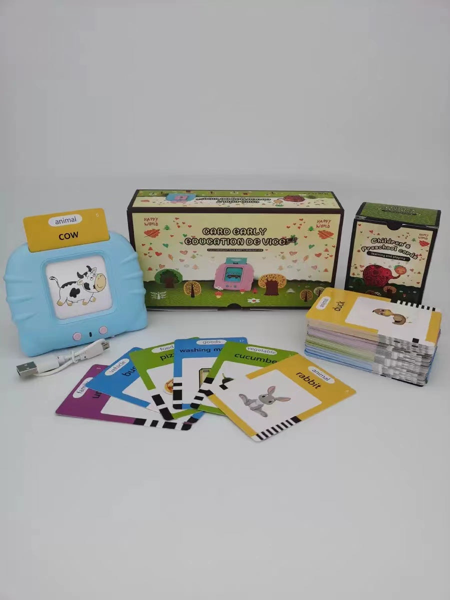 Talking Flash Card Reader – Early Learning Educational Toy for Kids (112 Cards)