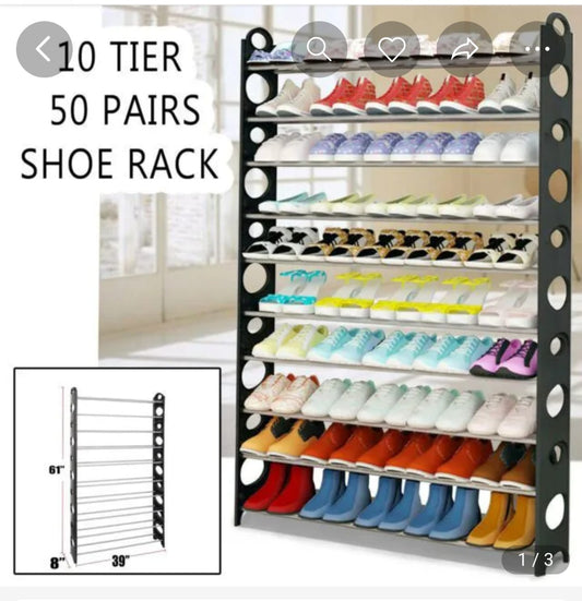 10-Layer Shoe Rack