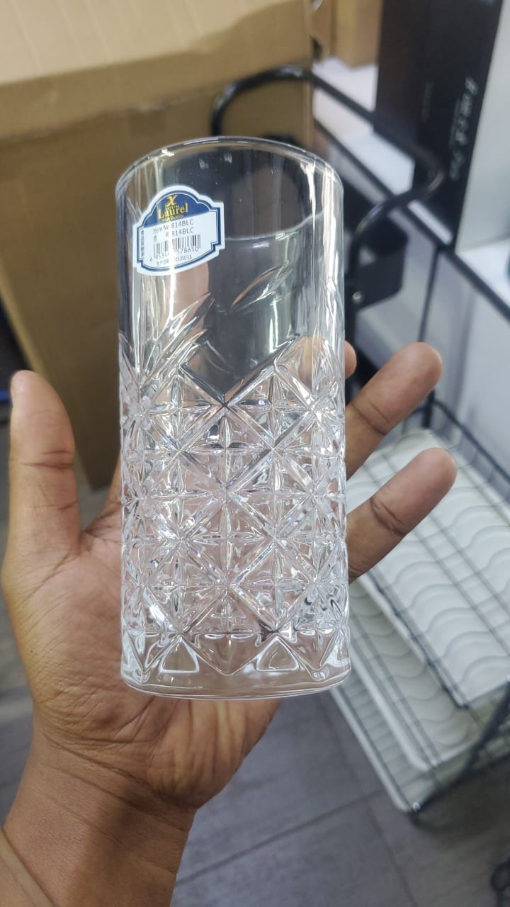 High Quality Long Glasses – Set of 6 (340ml)