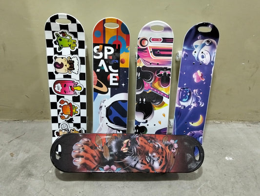 Adult & Teen Skateboard – Durable 4-Wheel Double Kick Board for Beginners & Pros