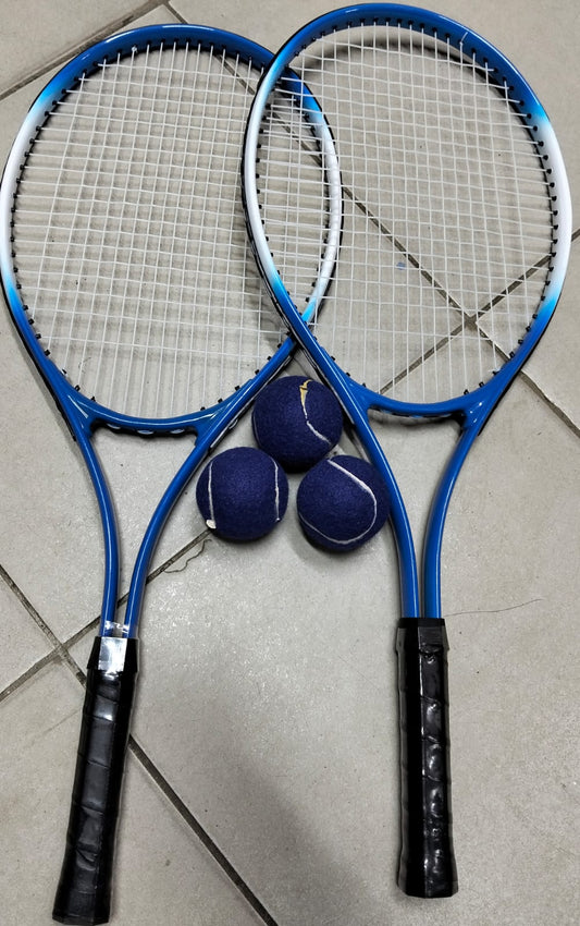 Professional Tennis Set – 2 Rackets, 3 Balls & 2 Carrier Bags | Lightweight & Durable