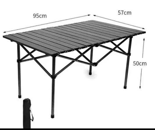 Foldable Outdoor Camping Table – Portable Aluminium Picnic & Travel Table (95×57×50cm)