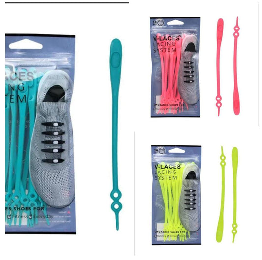 Silicone No-Tie Elastic Shoelaces