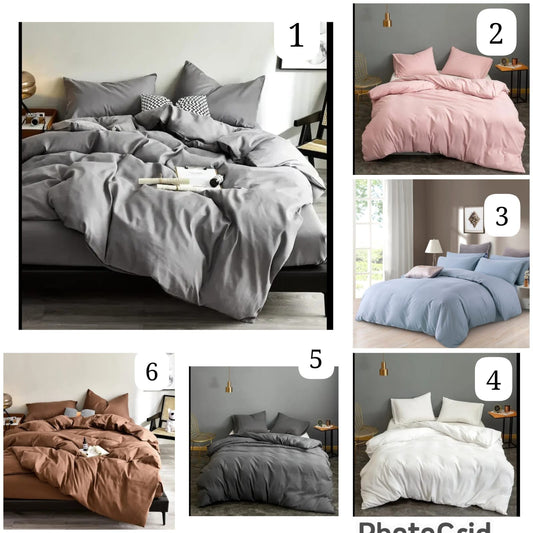 Plain High-Quality Duvet Cover Set – Soft Glam Edition