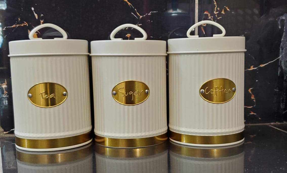 3pc Alloy Canister Set