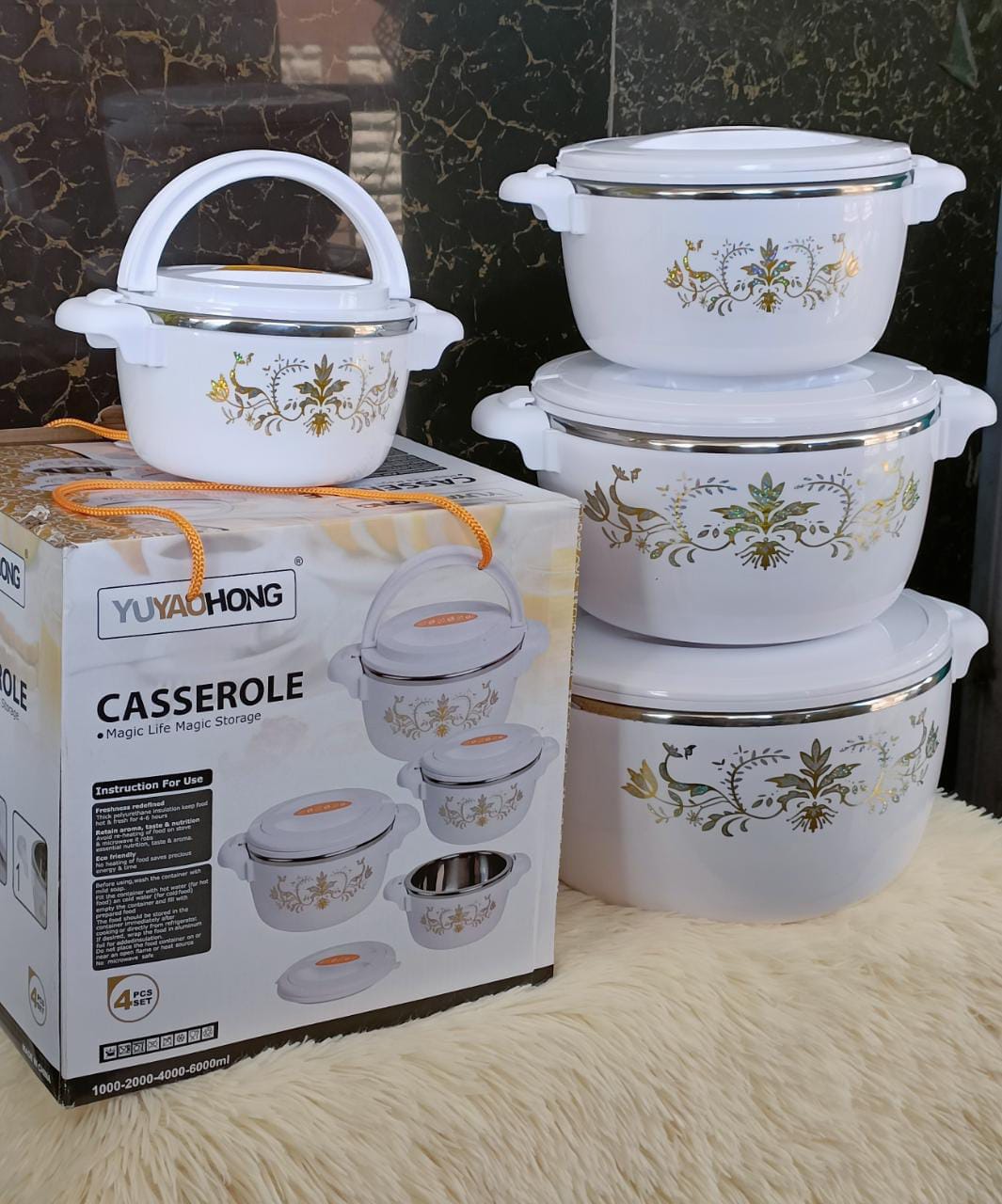 4-Piece Casserole Hotpot Set