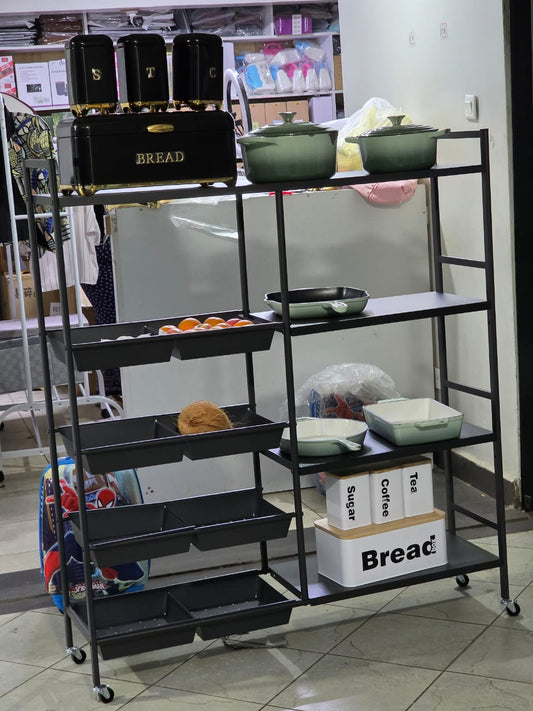 Multifunctional Metallic Kitchen Rack