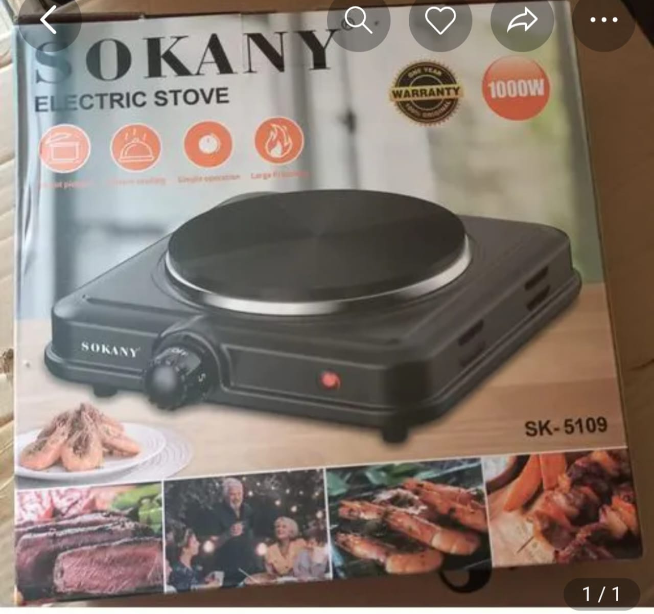 Electric Sokany Stove