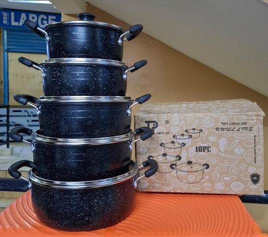 Jamespot 10-Piece Granite Cookware Set