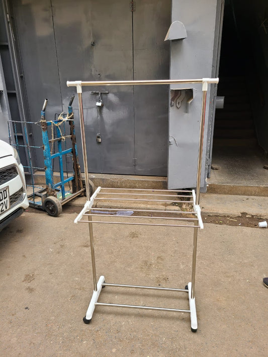 Stainless Steel Coat and Clothes Rack with Wheels