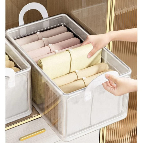 Thick Transparent Fabric Closet Organizer