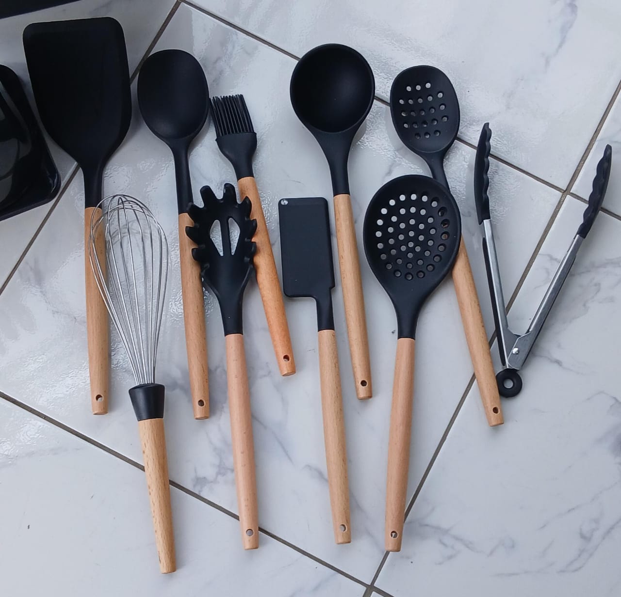 Premium Silicone Cooking Utensils Set with Knives