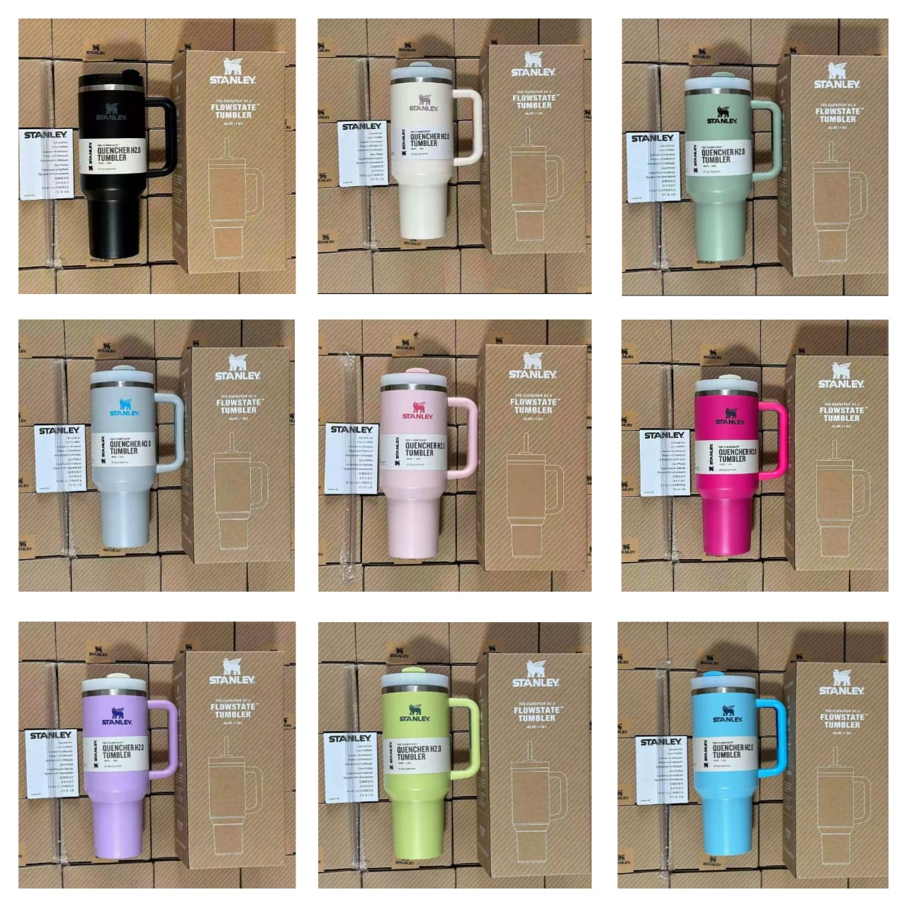 Original Stanley Tumbler – 1.2L Stainless Steel with Handle and Straw Lid