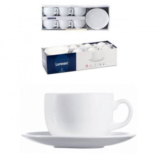 Set of 6 Luminarc Saucer Cups