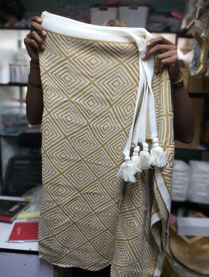 Bohemian Knitted Throw Blanket