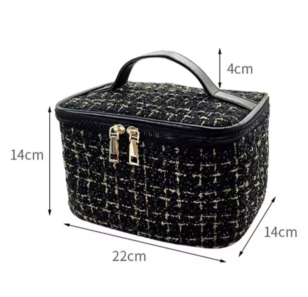 Tweed Luxury Cosmetic Bag