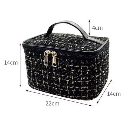 Tweed Luxury Cosmetic Bag