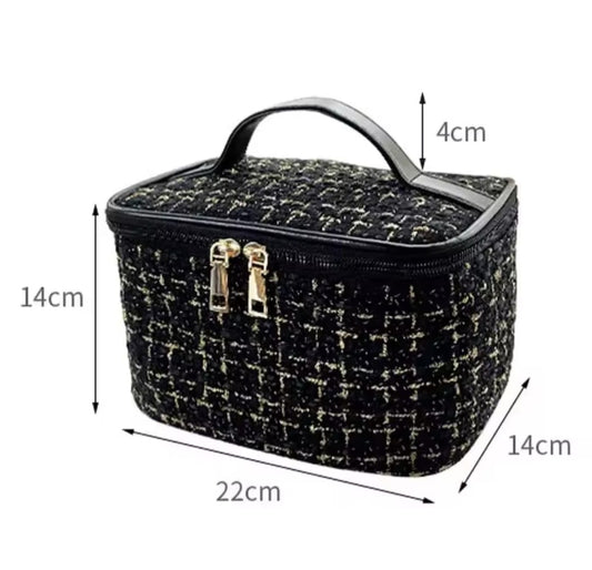 Tweed Luxury Cosmetic Bag