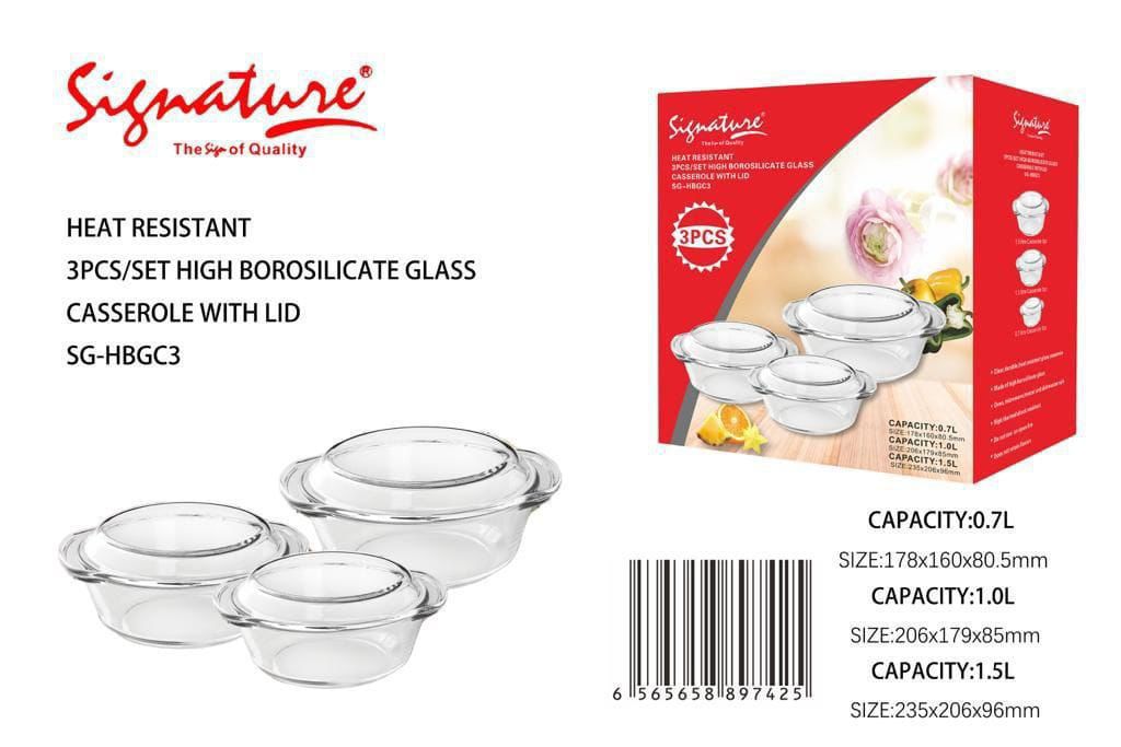Set of 3 Signature Casserole