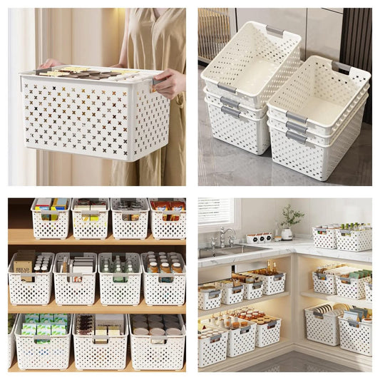 Extra Large Multipurpose Pantry Storage Baskets/Containers with Handle