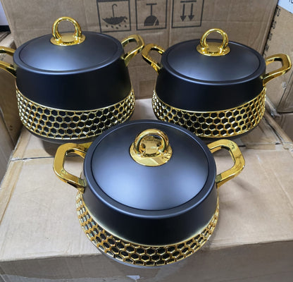 3pcs Food Warmers Casserole Set