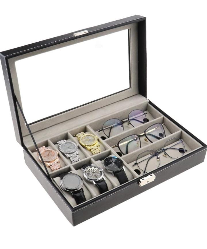 Portable Watch and Glasses Organizer