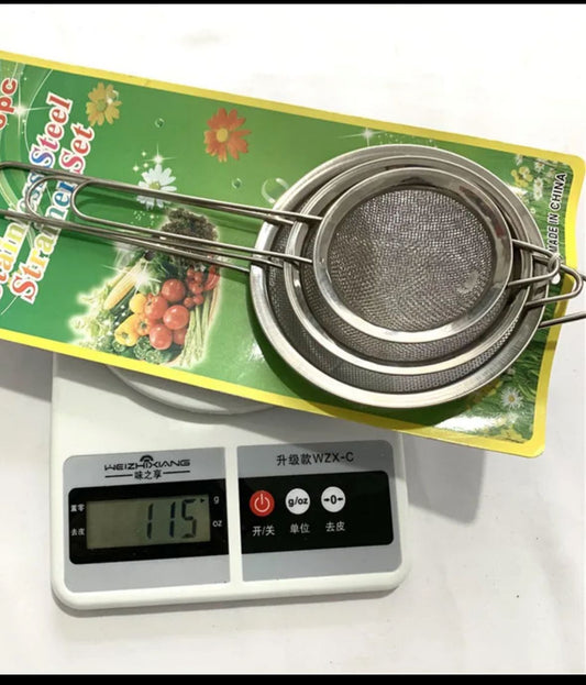 3 PCS Sieve Set