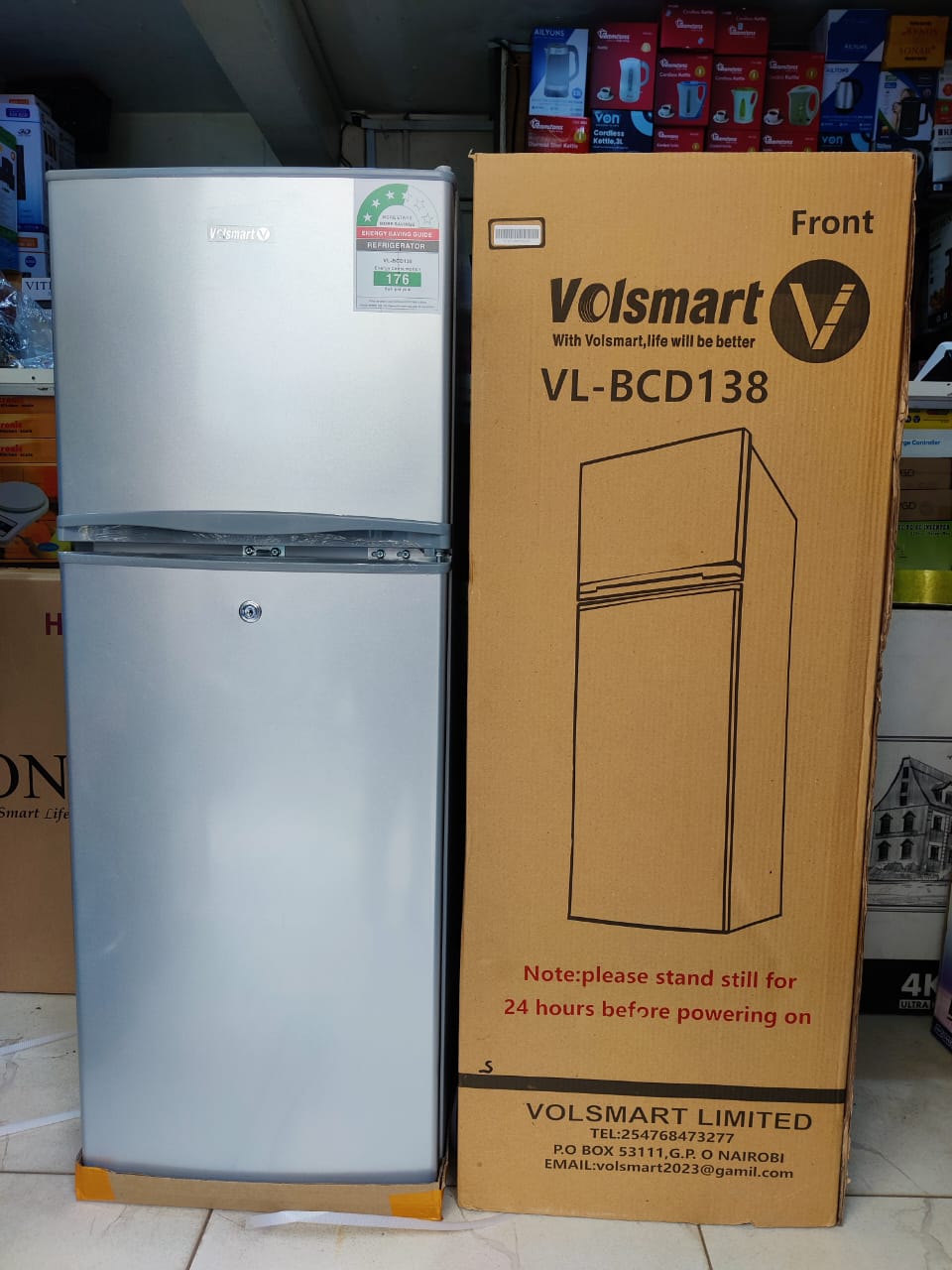 Volsmart 138 Litres Double Door Refrigerator